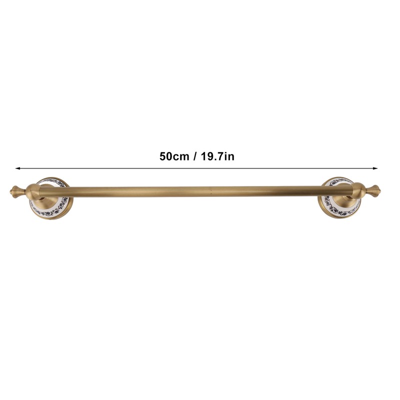 Towel Bar European Style Single Rod Hanging Bath Towel Holder