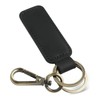 [Meltryllis] Keychain, Cowhide Leather Keychain, Double Ring Keychain, Car Key