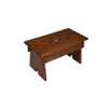Peaceful Classics Step Stool Solid Oak, Handmade Amish Footstool for