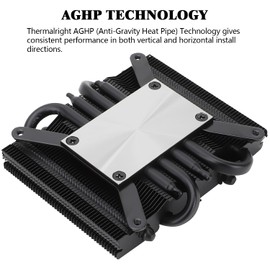 Thermalright AXP90-X36 Black Low Profile CPU Air Cooler, 36mm Height, TL-9015B Slim PWM Fan, AGHP Technology, for AMD AM4/Intel 1700/1150/1151/1155/1156/1200(Black)