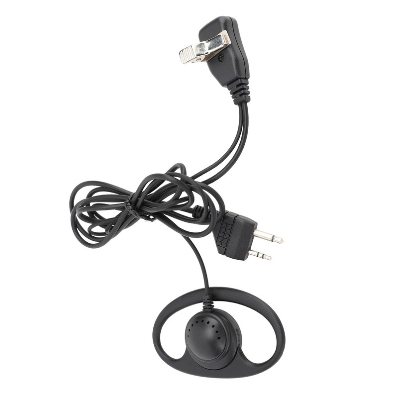 2 Way Radio Earpiece 2 Pin Plug D Shape Security