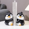 Set of 2 Cute Hug Penguins Bookends Decorative, Unique Bookends