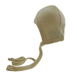 Engel 100% merino wool organic baby newborn hat bonnet (74/80, Natural)