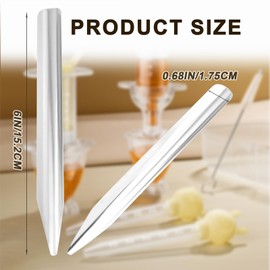 16 Pieces Stainless Steel Lab Spatula,6 Inch Metal Lab Scoop Spatula with Rounded Pointed Ends Bead Scoop for Transferring Scooping Mixing Powders Pastes Classrooms Laboratory Tool