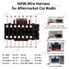 16pin Car Radio Stereo Power Wiring Harness Cable w/Can Bus