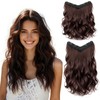 Extensiones de Cabello con Clip Invisibles, Juego de 2 Piezas