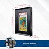 BCW Interlocking Graded Card Frames - Black - Pack of