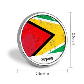 BESTORLOVE Pins Bulk Set Enamel Pins Guyana Flag Pins For Backpacks Memorial National Day Patriotic Gift Hat Pins National Pride Artistic Pins For Backpacks Bag Hat Accessories