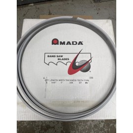Amada MVGLB Bi-Metal Band Saw Blade 14’4” x 1” x  .035  5/7 MV
