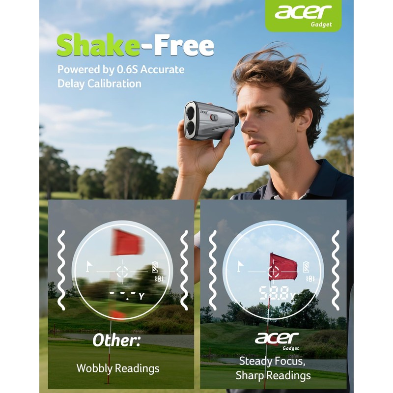 Acer Golf Rangefinder with Slope - 1200 Yards Laser Range