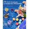 Hemp Oil Bath Bombs Women Gift Set, 24 Pack Natural