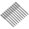 sourcing map 10 Pcs 4mm Slotted Tip Magnetic Flat Head
