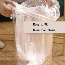KmaxShip 4 Gallon Small Trash Bags - 110 Count 4 Gallon Trash Bag for Office Bedroom, Small Garbage Bags for Bathroom, 4 Gallon Small Trash Can Liners-Clear