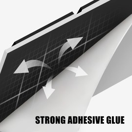 Fullfire EVA Foam Boat Flooring, Marine Decking Faux Teak Deck Sheet Self-Adhesive Backing for Jon Boats Pontoon Boat Yacht RV Jet Ski Kayak Floor, Black and White 94" x 15"