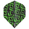 RED DRAGON Hardcore Radical Black & Green Dart Flights -