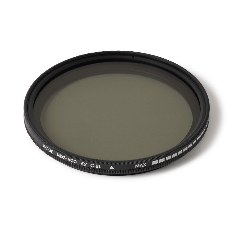 GOBE NDX 62mm Variable Neutral Density ND2-400 ND Filter (1Peak)