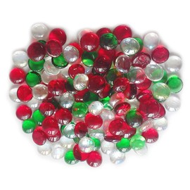 Miracolors - Vase Fillers - Glass Gems … (1 LB, Christmas Mix Crystal)