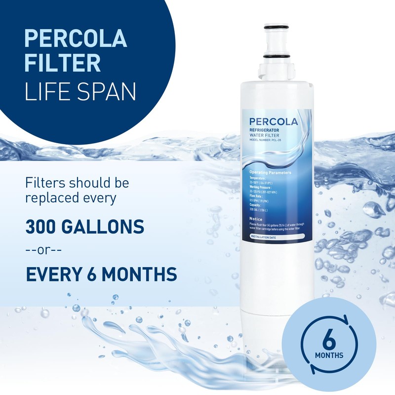 PERCOLA 9085 Water Filter Replacement for Kenmore 46-9085, 9085, 4609085,