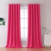 DUALIFE Raspberry Sorbet Blackout Curtain Panels for Living Room 108