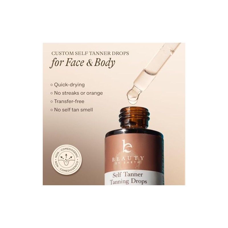 Beauty by Earth Self Tanning Drops - Face Self Tanner