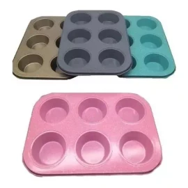 Luxury Charola De Cupcakes 6 Pzs Muffin Reposteria Molde Hornear