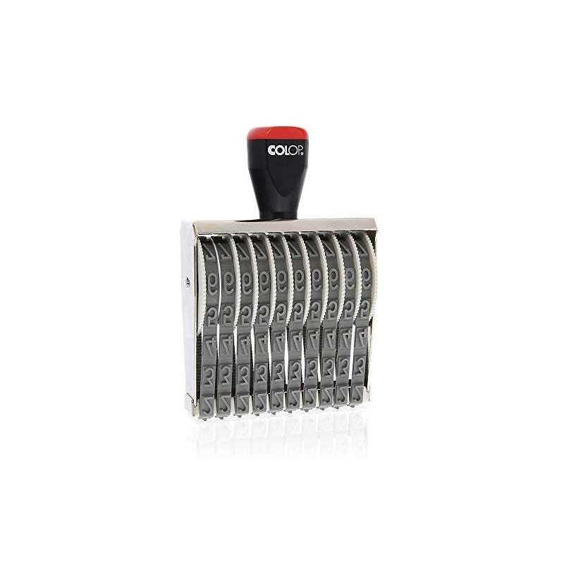 COLOP Stempel 15010 108909 Display – 10 Number Lashes 15