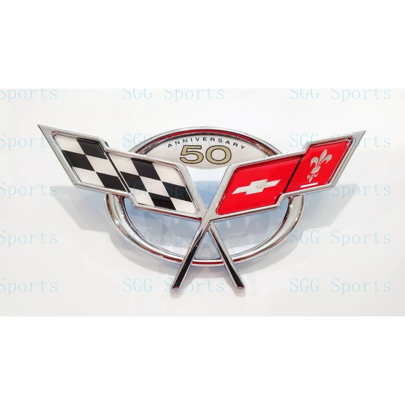 AUTO 2PC 1997-2004 C5 Corvette Chrome Front Rear 50Th Anniversary