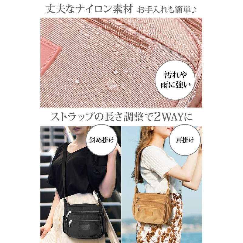 JNiA Multi-functional Shoulder Bag, Crossbody Crossbody Bag, Lightweight, Large Capacity!