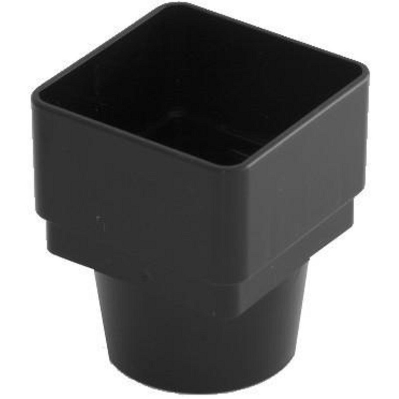 RWSD2BL Black Marshall Tufflex Downpipe Adaptor 65mm Square to 68mm