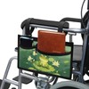 Luarisgur Cute Frog Wheelchair Side Bag Green Wheelchair Side Bags