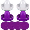 ONE250 Air Hockey Pushers and Purple Air Hockey Pucks, Goal