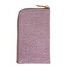 HIRAMEKI. Morris L-Shaped Zipper Key Case, Cowhide Leather, Embossed William