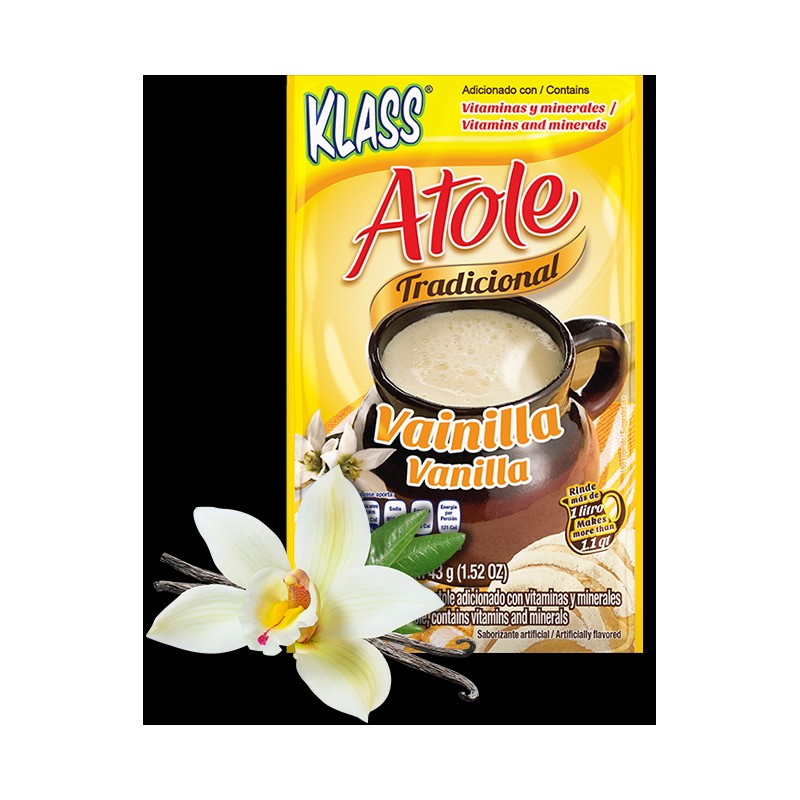 KLASS 12 PACK KLASS ATOLE TRADITIONAL VANILLA/ATOL TRADICIONAL DE VAINILLA