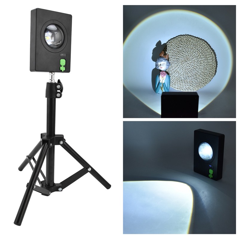 Rotatable Floor Projection Lamp Innovative USB Charging 180 Degree Rotation