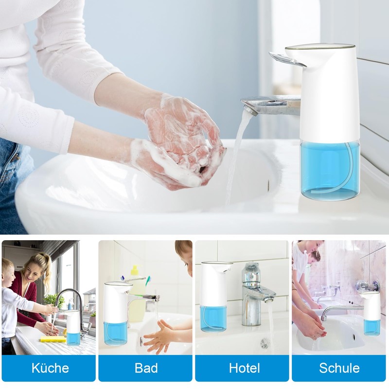 Automatic Soap Dispenser, 500 ml, Electric Soap Dispenser with Sensor,