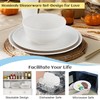 Homienly Wheat Straw Dinnerware Set,40-Piece Dish Set for 8, Dinner