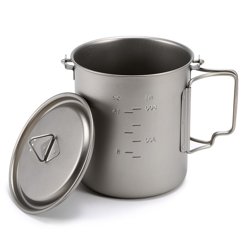 Ultralight Titanium Cup Outdoor Portable Mug Camping Picnic Water Cup