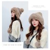 fyetemon Knit Hat, Cute, Compane, Cold Protection, Warm, Women's, Fleece