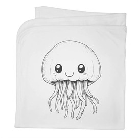 Azeeda 'Cute Jellyfish ' Cotton Baby Blanket/Shawl (BY00039878)