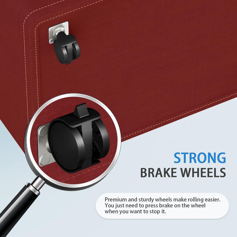 HomeHacks 75L Rolling Laundry Basket with Wheels, Collapsible & Waterproof