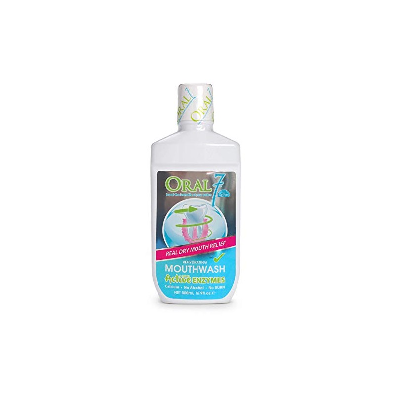 Oral7 Dry Mouth Mouthwash Alcohol Free Oral Rinse with Xylitol,