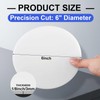 Sasylvia 4 Pcs White Round Hdpe Disc Sheet 6" Diameter