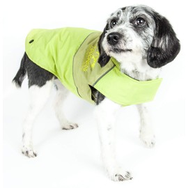 touchdog Lightening-Shield Waterproof 2-in-1 Convertible Dog Jacket w/Blackshark Technology