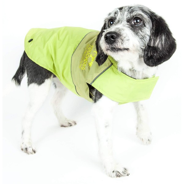 touchdog Lightening-Shield Waterproof 2-in-1 Convertible Dog Jacket w/Blackshark Technology