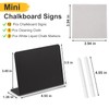 JEFURE 12 Pcs 4"x3" Mini Chalkboard Signs for Food, Reusable