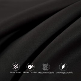 NTBAY Set of 2 40 x 80 cm 500 Thread Count Egyptian Cotton Pillowcases, Super Soft Premium and Cosy Cushion Cover, Black