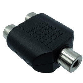 SSA Service ST35F-RCAF [Stereo Audio Conversion Connector] 3.5mm Stereo Mini (Female) to RCA (Red/White Female)