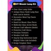 DEMMEX DIY Mosaic Table Lamp Making Craft Kit, No Grout,