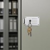 NumRealm Key Tags with Numbers, Brass Droplet Shaped Key ID