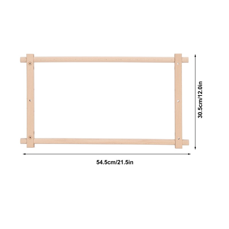 Cross Stitch Frame Rectangular Removable Wood Needlework Stretcher Frame Quilting